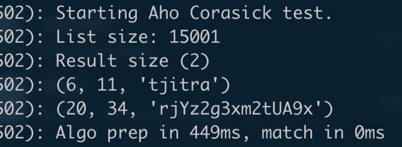 benchmarking result